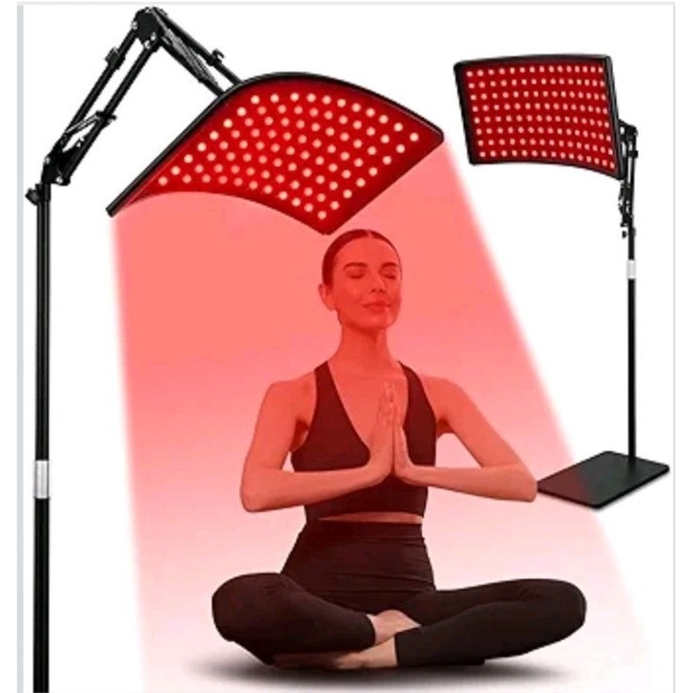 Red Light Therapy for Face and Body, Red Infrared Light Therapy Lamp with Stand